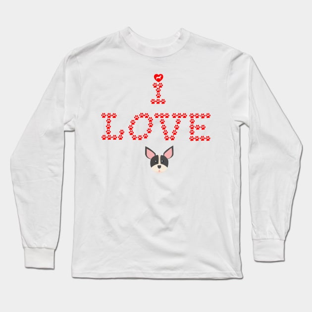 i love dog Long Sleeve T-Shirt by Pet & Nature Lovers